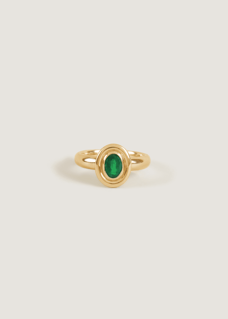 5x7 low res Jardin Oval Ring Emerald