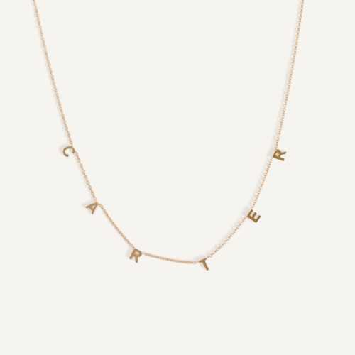 alt="Dear Kaia Initial Necklace 'carter'"