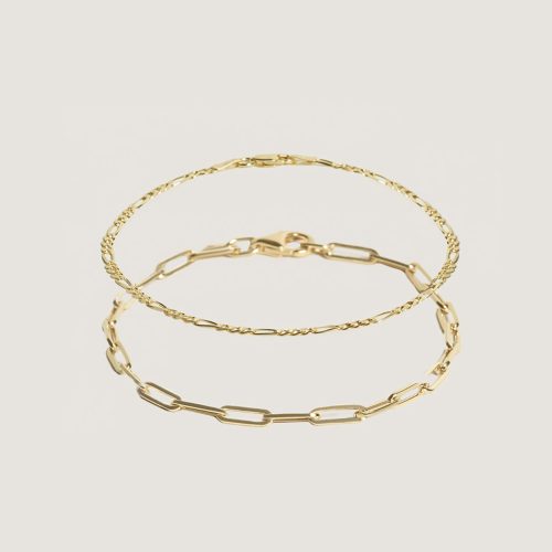 alt="Kyle Figaro and Petite Link Chain Bracelet"