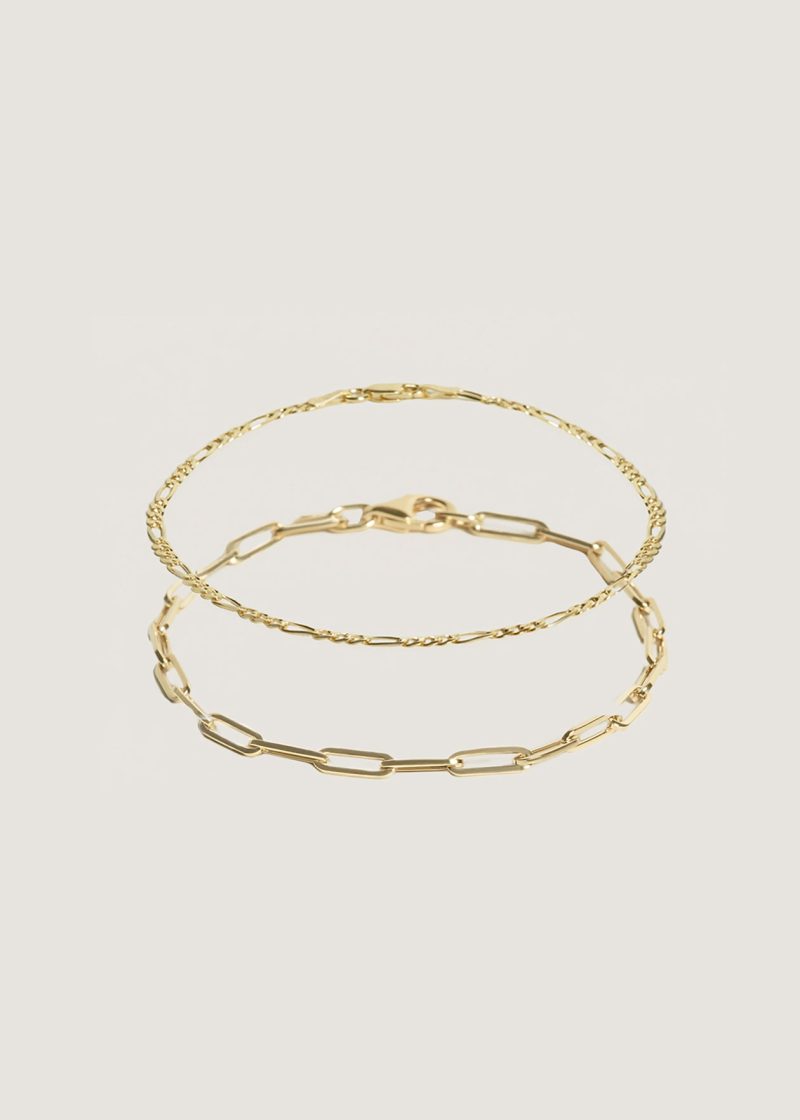 alt="Kyle Figaro and Petite Link Chain Bracelet"