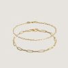 alt="Micro Link & Petite Link Chain Bracelet Stack"