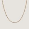 alt="Rachel Three Prong Diamond Tennis Necklace"