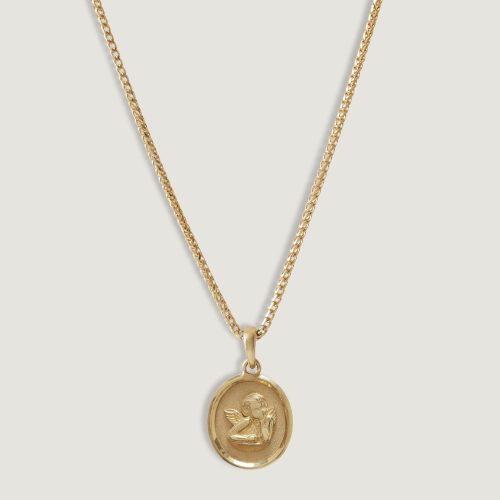 kinn 14k gold fine jewelry box elusive cherub necklace 1