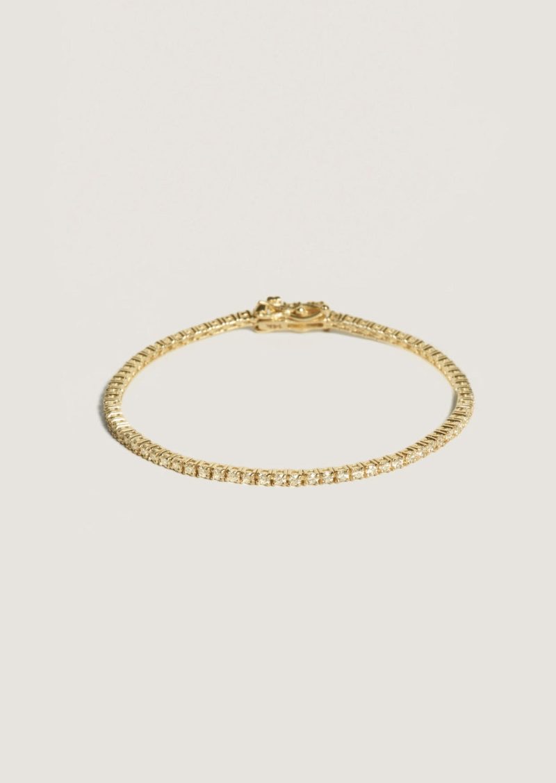 kinn 14k gold fine jewelry bracelet diana diamond tennis 02