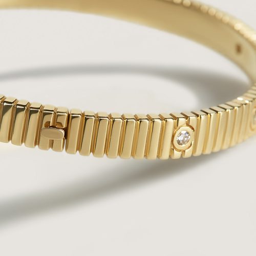 kinn 14k gold fine jewelry bracelet solis ribbed anniversary 05