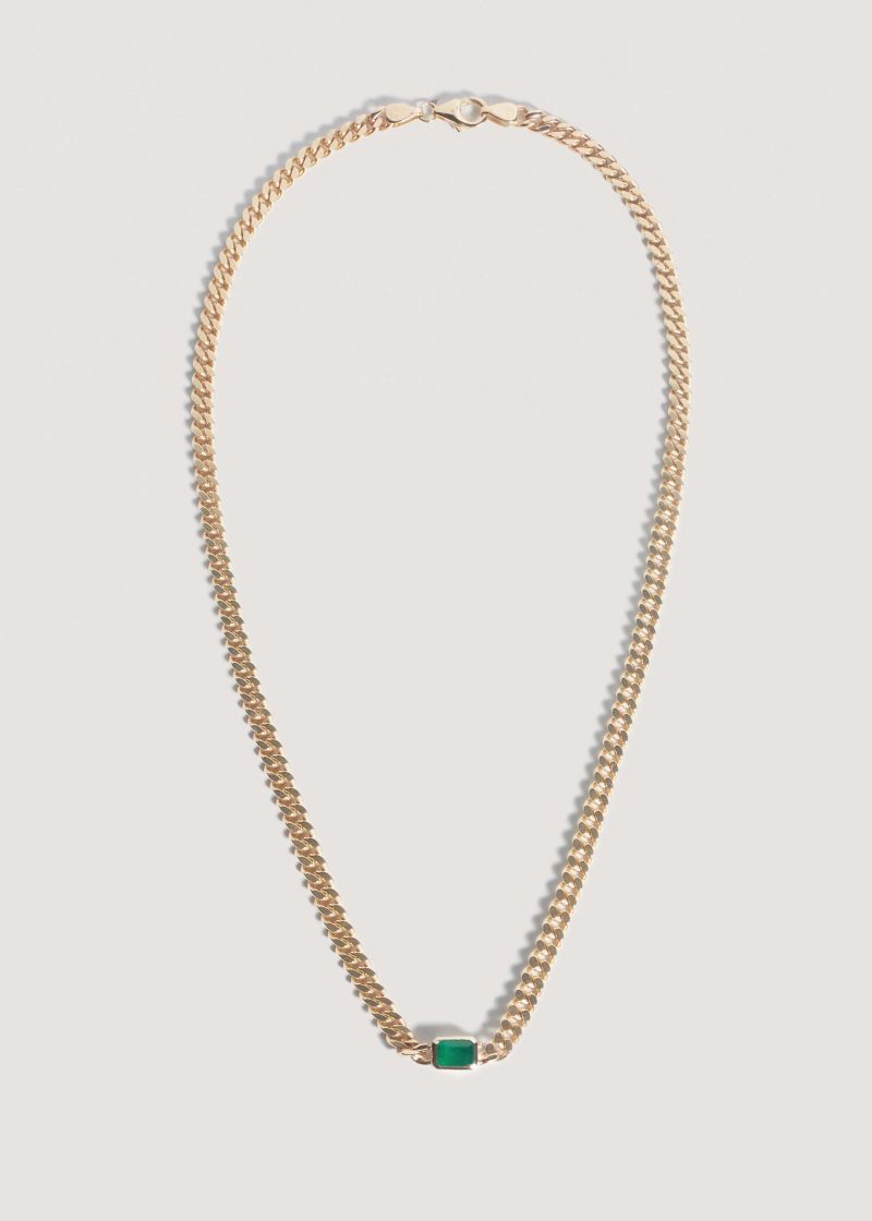 alt="Capri Curb Chain Necklace III"