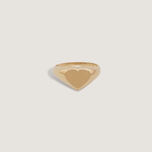 Classic Heart Signet Ring - Engraving