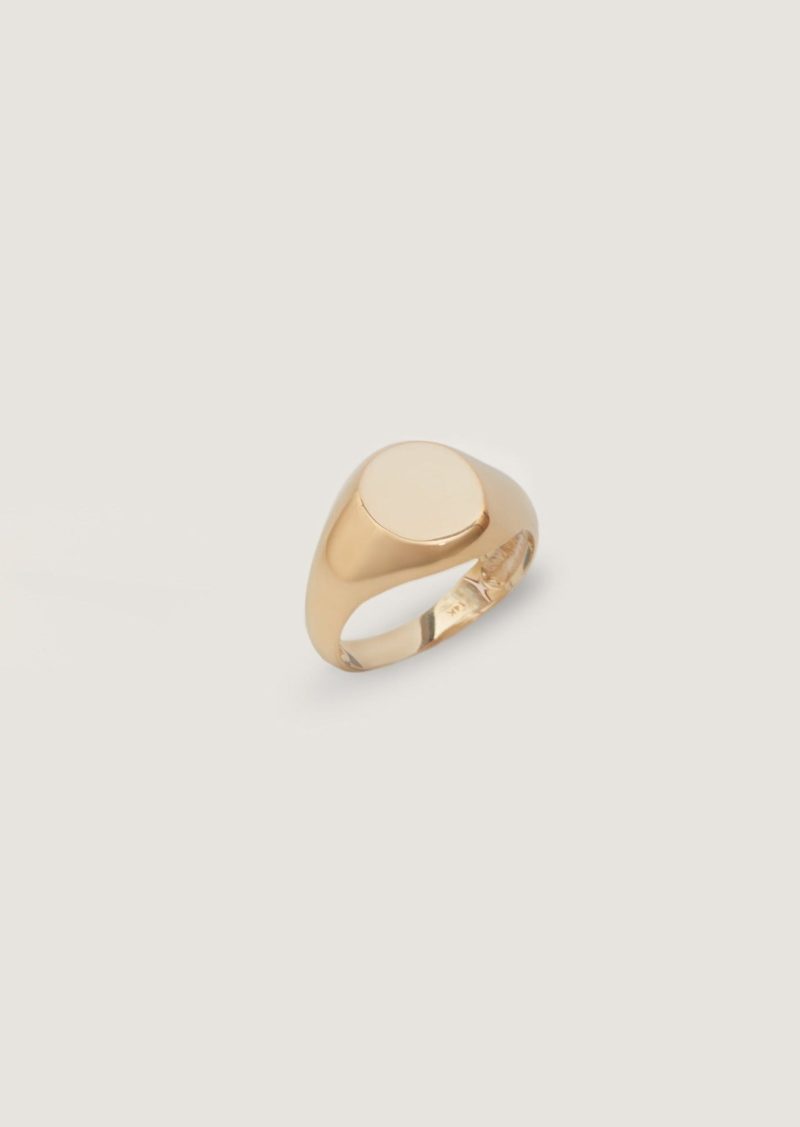 kinn 14k gold fine jewelry classic signet ring 3