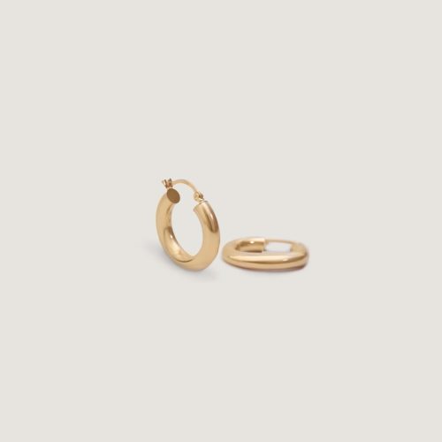 kinn 14k gold fine jewelry classico hoop earrings XS 1