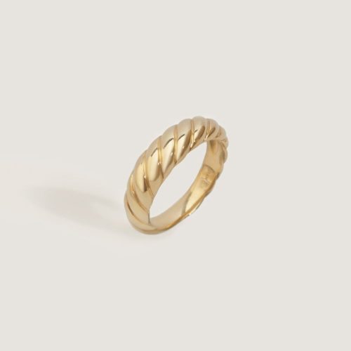 kinn 14k gold fine jewelry claudine twist ring ii 1