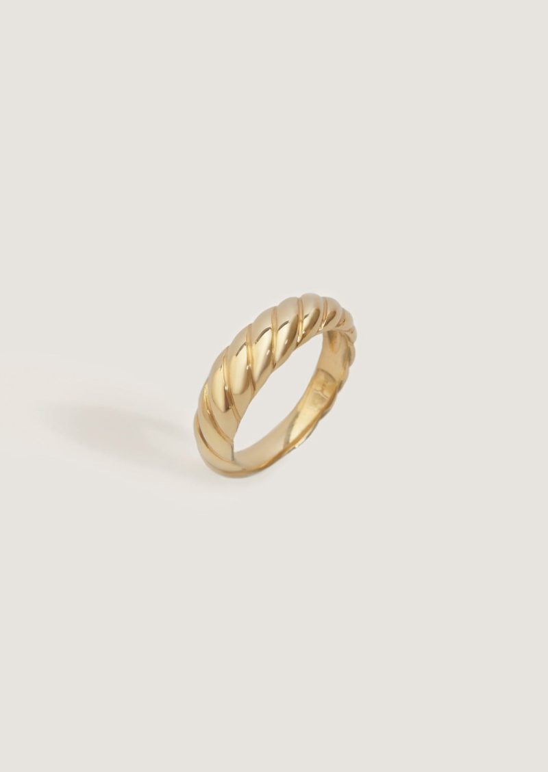 kinn 14k gold fine jewelry claudine twist ring ii 1