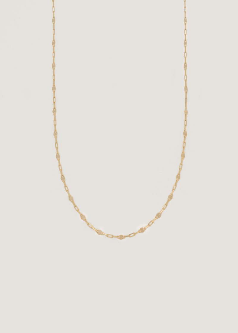 alt="Diamond Cut Rolo Chain Necklace"