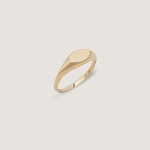 kinn 14k gold fine jewelry eloise oval signet ring 1