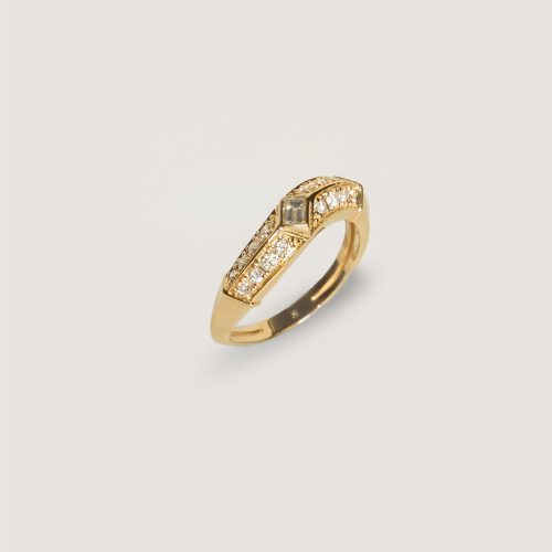 kinn 14k gold fine jewelry franco curved ring 2