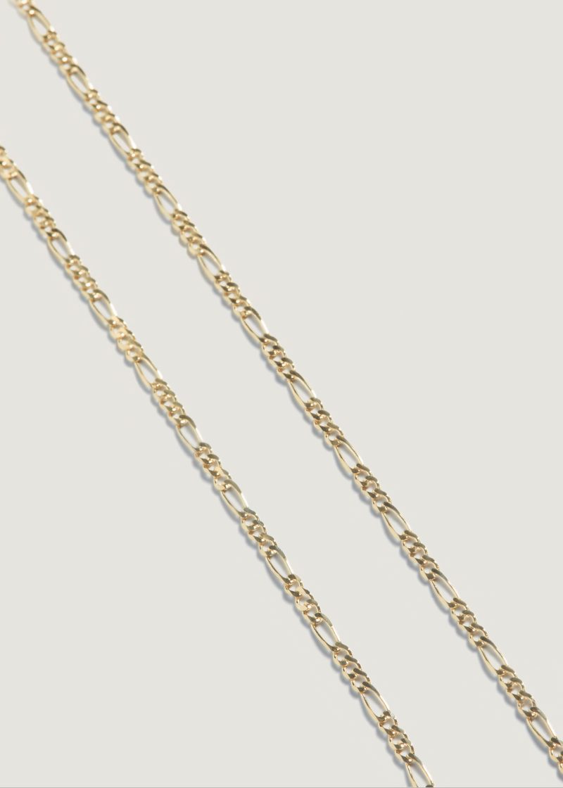 kinn 14k gold fine jewelry kyle figaro chain necklace 1