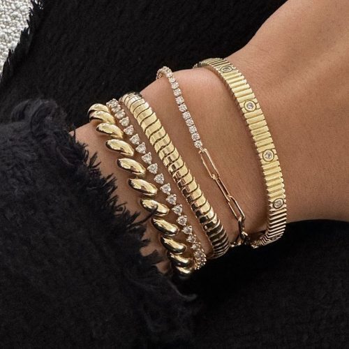 kinn 14k gold fine jewelry lifestyle bracelet stack 1