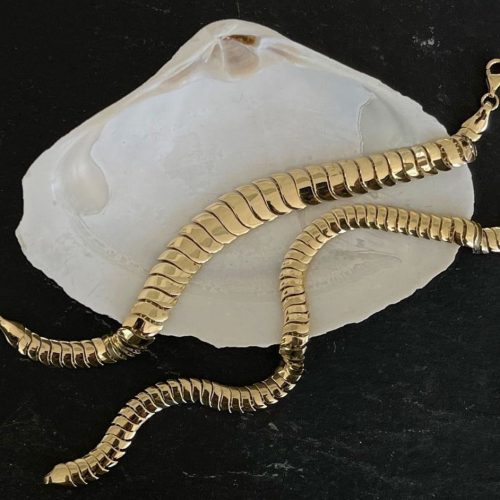 kinn 14k gold fine jewelry lifestyle cobra chain bracelets