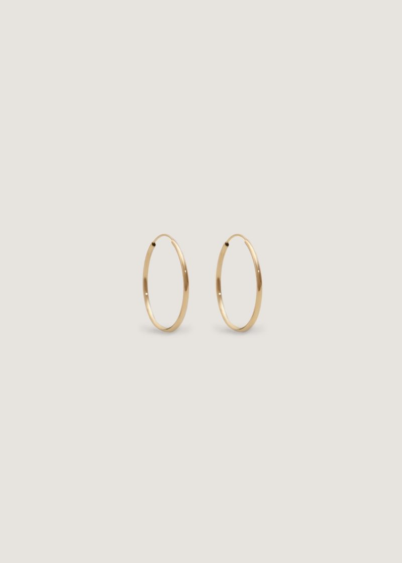 kinn 14k gold fine jewelry lightweight hoops medium 1