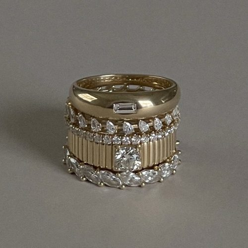 kinn 14k gold fine jewelry marquise eteternity ring lifestyle 1