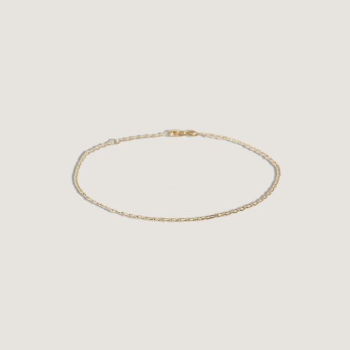 kinn 14k gold fine jewelry micro rolo anklet 2