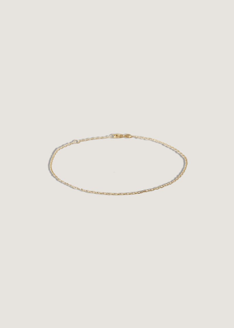 kinn 14k gold fine jewelry micro rolo anklet 2