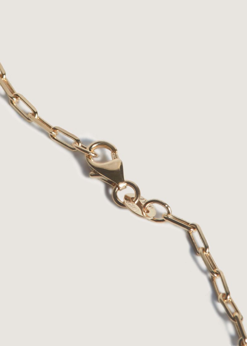 kinn 14k gold fine jewelry mini link bracelet 3