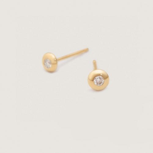 kinn 14k gold fine jewelry olivia i round studs 3