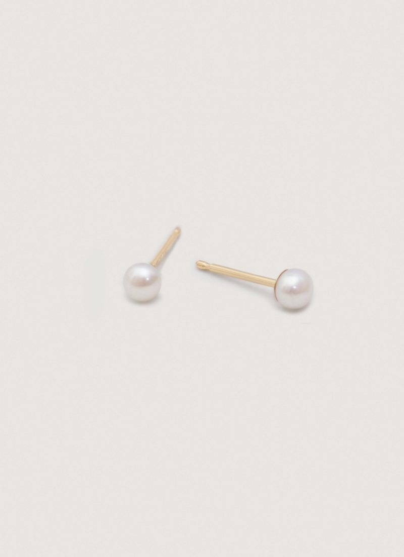 kinn 14k gold fine jewelry pearl stud 3