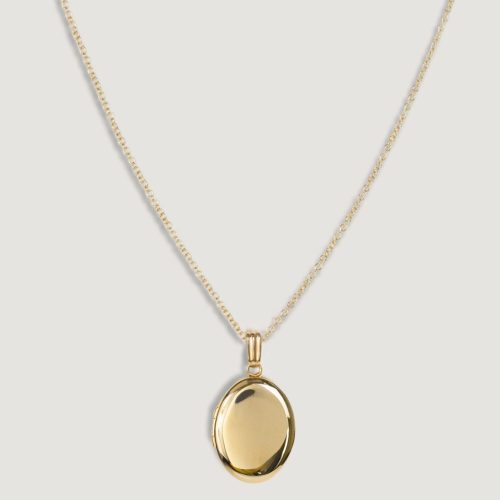 kinn 14k gold fine jewelry product MaisonOvalLocketNecklaceI 1