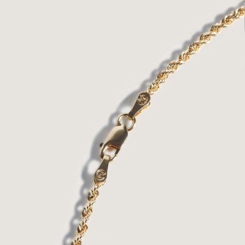 kinn 14k gold fine jewelry rope chain necklace