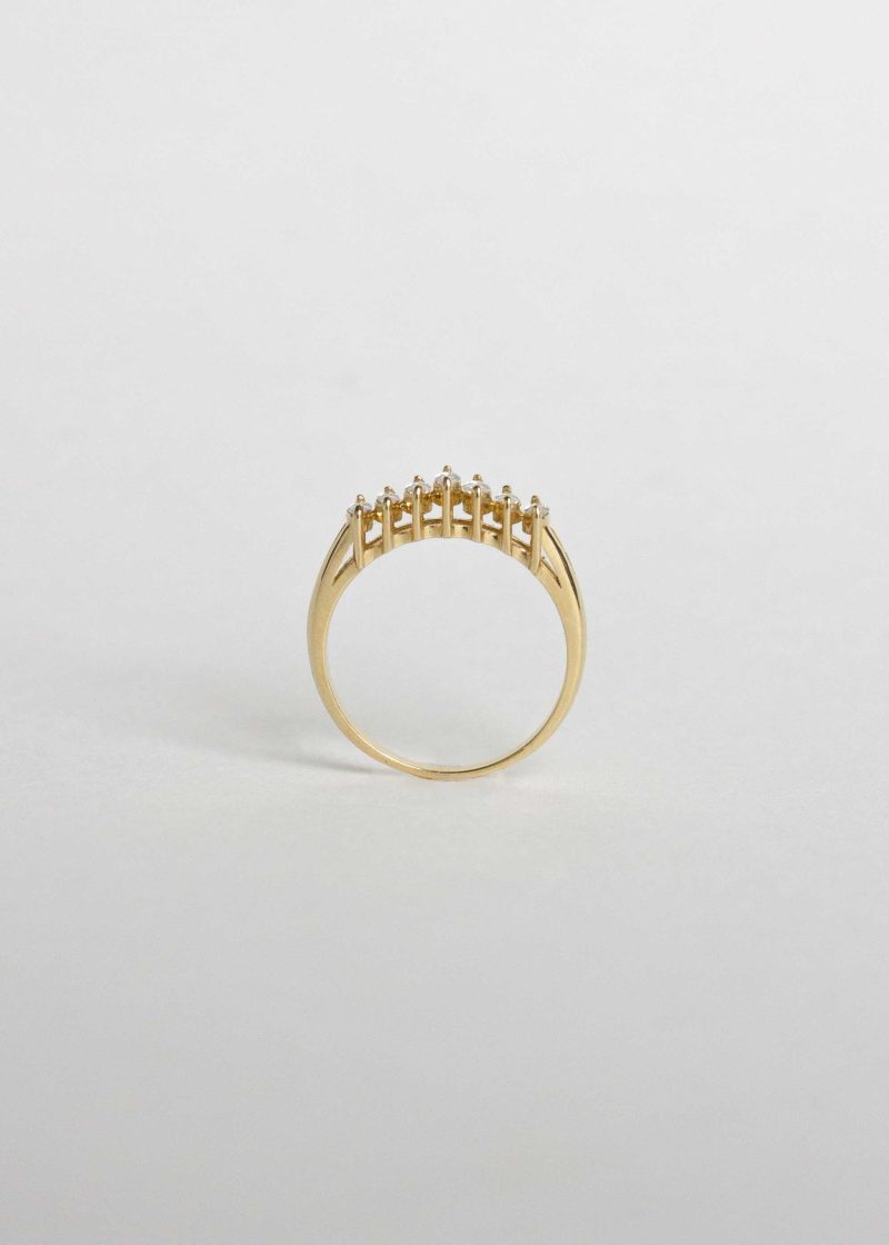 kinn 14k gold fine jewelry seven marquise ring