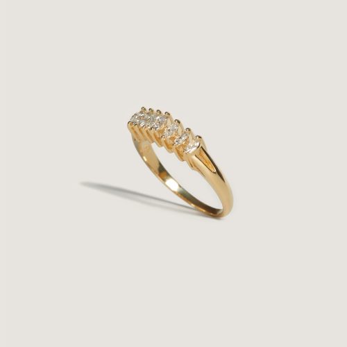 kinn 14k gold fine jewelry seven marquise ring 4