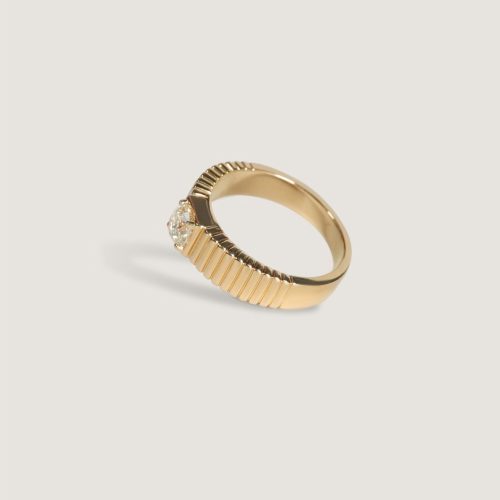 kinn 14k gold fine jewelry solis ribbed ring ii 5