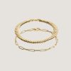 alt="Cobra I & Petite Link Chain Bracelet Stack"