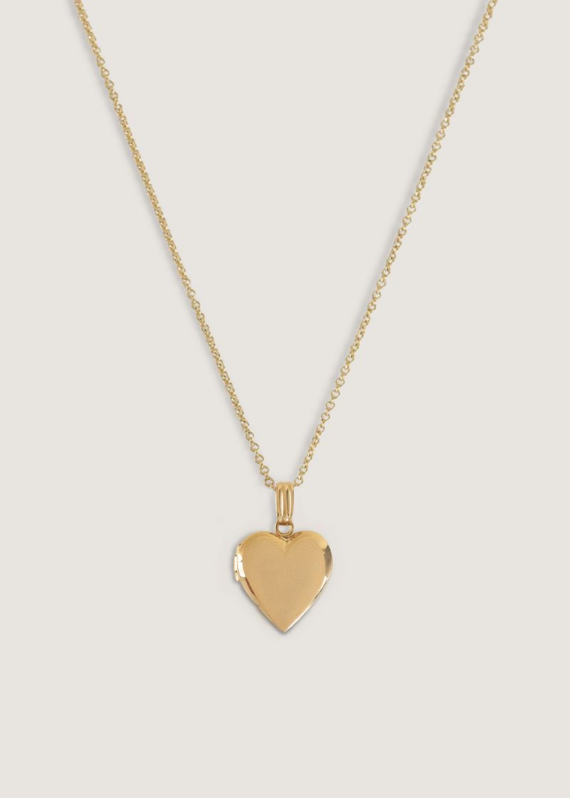 maison heart locket necklace - Engraving