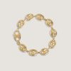 alt="Puffed Mariner Chain Bracelet 14k YG"